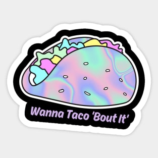 Holographic tacos Sticker